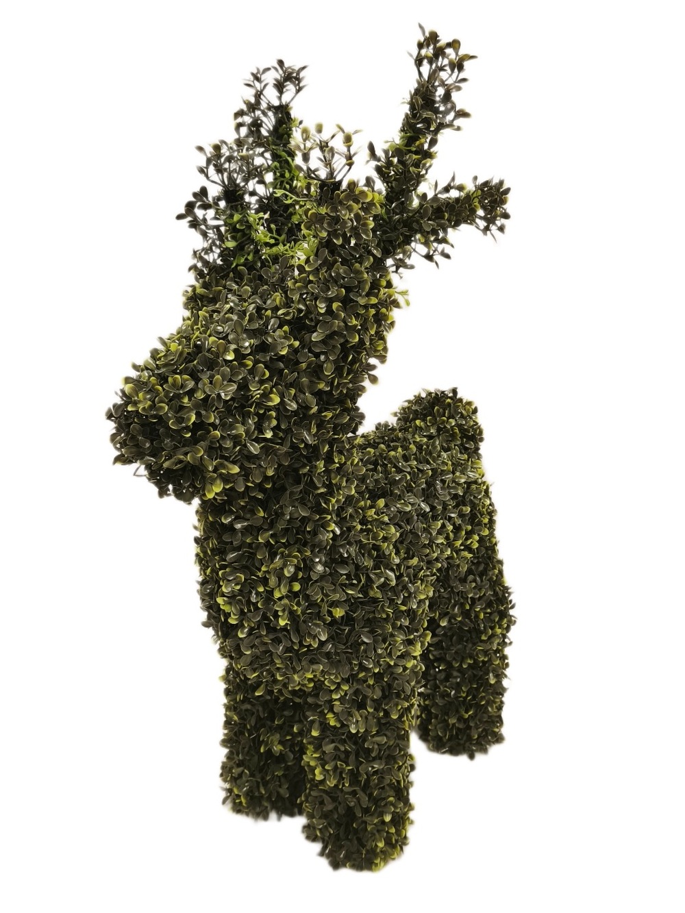 New! 2026 My Texas House Boxwood Deer Topiary Holiday Decoration, Green, 29"
